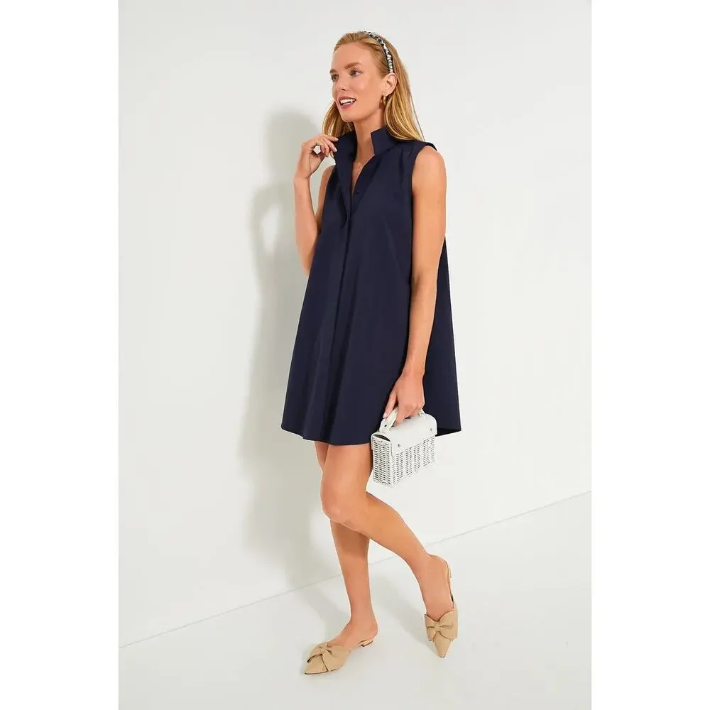 TUCKERNUCK Navy Sleeveless Charlie Dress Size S NWT Retail $128 Tuckernuck - Picture 4 of 8